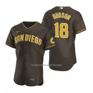 Camiseta Beisbol Hombre San Diego Padres Daniel Hudson Autentico Road Marron