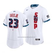 Camiseta Beisbol Hombre San Diego Padres Fernando Tatis Jr. 2021 All Star Autentico Blanco