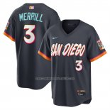 Camiseta Beisbol Hombre San Diego Padres Jackson Merrill City Connect 2026 Stadium Negro