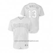 Camiseta Beisbol Hombre San Diego Padres Manny Machado 2019 Players Weekend Autentico Blanco