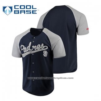 Camiseta Beisbol Hombre San Diego Padres Personalizada Stitches Azul Gris