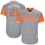Camiseta Beisbol Hombre San Francisco Giants 2017 Little League World Series Conor Gillaspie Gris