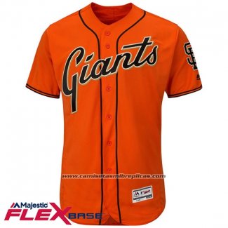 Camiseta Beisbol Hombre San Francisco Giants Blank Naranja Flex Base Autentico Collection