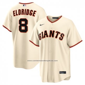 Camiseta Beisbol Hombre San Francisco Giants Bryce Eldridge Primera Replica Crema