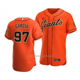 Camiseta Beisbol Hombre San Francisco Giants Jarlin Garcia Autentico Alterno 2020 Naranja