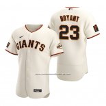 Camiseta Beisbol Hombre San Francisco Giants Kris Bryant Autentico Primera Crema