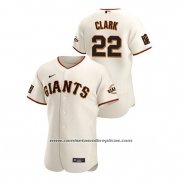 Camiseta Beisbol Hombre San Francisco Giants Will Clark Autentico Blanco