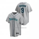 Camiseta Beisbol Hombre Seattle Mariners Dee Gordon Replica Road Gris