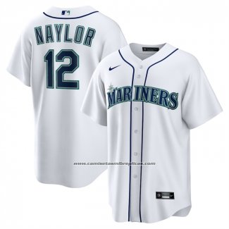 Camiseta Beisbol Hombre Seattle Mariners Josh Naylor Primera Replica Blanco