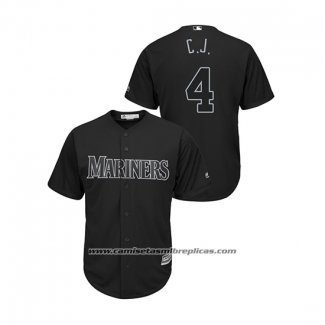 Camiseta Beisbol Hombre Seattle Mariners Keon Broxton 2019 Players Weekend Replica Negro