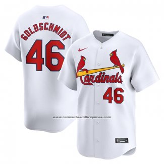 Camiseta Beisbol Hombre St. Louis Cardinals Paul Goldschmidt Cooperstown Collection Primera Blanco