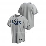 Camiseta Beisbol Hombre Tampa Bay Rays 2020 Road Replica Gris