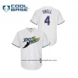 Camiseta Beisbol Hombre Tampa Bay Rays Blake Snell Turn Back The Clock Cool Base Blanco