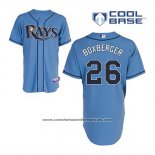 Camiseta Beisbol Hombre Tampa Bay Rays Brad Boxberger 26 Azul Alterno Cool Base