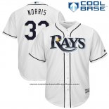 Camiseta Beisbol Hombre Tampa Bay Rays Derek Norris Blanco Cool Base