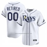 Camiseta Beisbol Hombre Tampa Bay Rays Home Limited Retired Roster Blanco