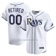 Camiseta Beisbol Hombre Tampa Bay Rays Home Limited Retired Roster Blanco