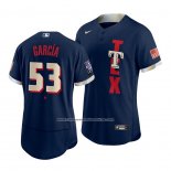 Camiseta Beisbol Hombre Texas Rangers Adolis Garcia 2021 All Star Autentico Azul