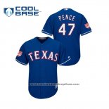 Camiseta Beisbol Hombre Texas Rangers Hunter Pence 2019 Entrenamiento de Primavera Cool Base Azul