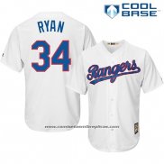 Camiseta Beisbol Hombre Texas Rangers Nolan Ryan Blanco Cool Base