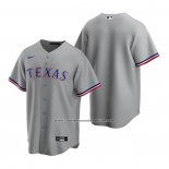Camiseta Beisbol Hombre Texas Rangers Replica Road Gris