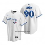 Camiseta Beisbol Hombre Toronto Blue Jays Adam Cimber Replica Primera Blanco Azul