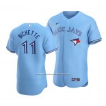 Camiseta Beisbol Hombre Toronto Blue Jays Bo Bichette Autentico Alterno Azul2