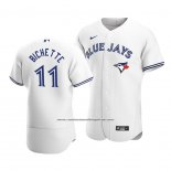 Camiseta Beisbol Hombre Toronto Blue Jays Bo Bichette Autentico Primera Blanco