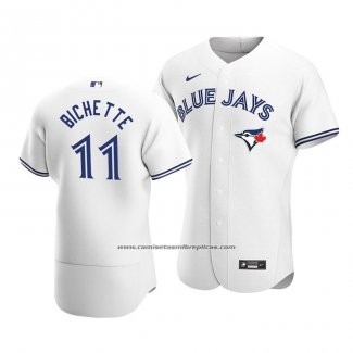 Camiseta Beisbol Hombre Toronto Blue Jays Bo Bichette Autentico Primera Blanco