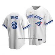 Camiseta Beisbol Hombre Toronto Blue Jays Cavan Biggio Cooperstown Collection Primera Blanco