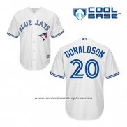 Camiseta Beisbol Hombre Toronto Blue Jays Josh Donaldson 20 Blanco Primera Cool Base