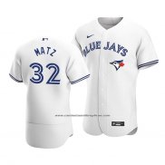 Camiseta Beisbol Hombre Toronto Blue Jays Steven Matz Autentico Primera Blanco