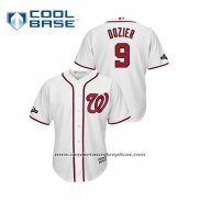 Camiseta Beisbol Hombre Washington Nationals Brian Dozier 2019 Postemporada Cool Base Blanco