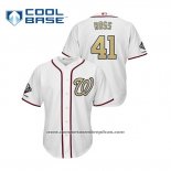 Camiseta Beisbol Hombre Washington Nationals Joe Ross 2019 Gold Program Cool Base Blanco