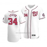 Camiseta Beisbol Hombre Washington Nationals Jon Lester Autentico Primera Blanco