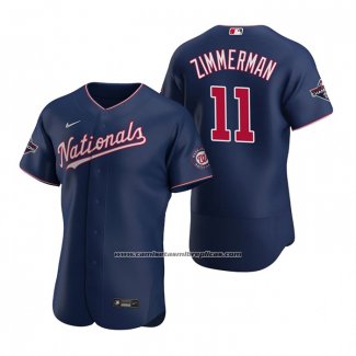 Camiseta Beisbol Hombre Washington Nationals Ryan Zimmerman Autentico Replica Azul