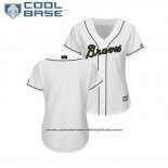 Camiseta Beisbol Mujer Atlanta Braves 2018 Dia de los Caidos Cool Base Blanco