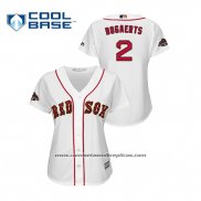 Camiseta Beisbol Mujer Boston Red Sox Xander Bogaerts 2019 Gold Program Cool Base Blanco