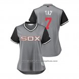 Camiseta Beisbol Mujer Chicago White Sox Tim Anderson 2018 LLWS Players Weekend Ta7 Gris