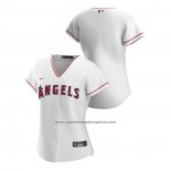 Camiseta Beisbol Mujer Los Angeles Angels Replica 2020 Primera Blanco
