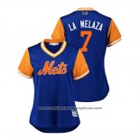 Camiseta Beisbol Mujer New York Mets Jose Reyes 2018 LLWS Players Weekend La Melaza Azul