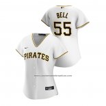 Camiseta Beisbol Mujer Pittsburgh Pirates Josh Bell 2020 Replica Primera Blanco