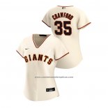 Camiseta Beisbol Mujer San Francisco Giants Brandon Crawford 2020 Replica Primera Crema