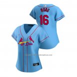 Camiseta Beisbol Mujer St. Louis Cardinals Kolten Wong 2018 LLWS Players Weekend The Pebble Rojo