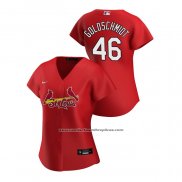 Camiseta Beisbol Mujer St. Louis Cardinals Kolten Wong 2020 Replica Alterno Azul