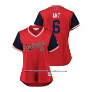 Camiseta Beisbol Mujer Washington Nationals Anthony Rendon 2018 LLWS Players Weekend Ant Rojo