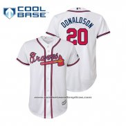 Camiseta Beisbol Nino Atlanta Braves Josh Donaldson Cool Base Primera Blanco