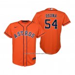 Camiseta Beisbol Nino Houston Astros Roberto Osuna Replica Alterno Naranja