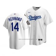 Camiseta Beisbol Nino Los Angeles Dodgers Enrique Hernandez 2020 Primera Replica Blanco