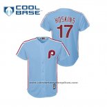 Camiseta Beisbol Nino Philadelphia Phillies Rhys Hoskins Cool Base Alterno Azul